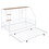 Twin Size Metal House Bed with Trundle, White MF313763AAK