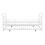 Twin Size Metal Daybed with Curved Handle Design and Twin Size Trundle, White MF314054AAK