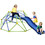 Kids Climbing Dome Jungle Gym - 6 ft Geometric Playground Dome Climber Play Center with 4.6ft Wave Slide, Rust & Uv Resistant Steel Supporting 800 lbs MS289785AAC