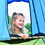 Kids Climbing Dome with Canopy and Playmat - 10 ft Jungle Gym Geometric Playground Dome Climber Play Center, Rust & UV Resistant Steel Supporting 1000 LBS MS292400AAC