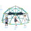 13ft Geometric Dome Climber Play Center, Kids Climbing Dome Tower with Canopy, Rust & UV Resistant Steel Supporting 1000 LBS MS306993AAF