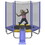 7FT Trampoline for Kids with Safety Enclosure Net, Slide and Ladder, Easy assembly Round Outdoor Recreational Trampoline MS310966AAA