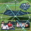 12ft Geometric Dome Climber Play Center, Kids Climbing Dome Tower with Hammock, Rust & UV Resistant Steel Supporting 1000 LBS MS322584AAF