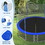 14FT Trampoline for Kids with Safety Inner Enclosure Net, Easy assembly Round Outdoor Recreational Trampoline High Stability MX317665AAC