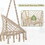 Swing Chair Handmade Macrame Swing Hammock Chair with Stand MX318449AAA