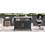 K&K 54.5" Outdoor Kitchen Island with Stainless Steel Tabletop, Metal Grill Cart Table with Storage Cabinet, Spice Rack and Towel Rack, Outdoor Bar Cart with 4 Lockable Wheels for Outside BBQ