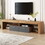 Modern Design TV Stands for TVs up to 80", LED Light Entertainment Center, Media Console with 6 Storage Cabinets, TV cabinet for Living room, Bedroom, Home Theatre N710P179622E