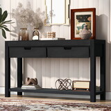 U_STYLE Console Table Entryway Table for Hallway Living Room with 2 Drawers and 1 Shelf N711P171693B