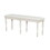 TOPMAX Vintage Traditional 50.4inch Upholstered Dining Bench with 6 Solid Wood Legs, Cream N717P170409D