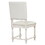 TOPMAX Vintage Traditional 2-Piece Upholstered Dining Chairs with Padded Backs, Cream N717P170411D