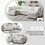 130*65" Modern Modular Cloud Sofa Bed, 6 Seat Chenille Sectional Couch Set with Ottoman,Free Combination,Convertible U Shaped Sleeper Sofa for Living Room, Apartment, 3 Colors N723S9583A