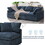 130*65" Modern Modular Cloud Sofa Bed, 6 Seat Chenille Sectional Couch Set with Ottoman,Free Combination,Convertible U Shaped Sleeper Sofa for Living Room, Apartment, 3 Colors N723S9583K