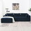 111.5*72"Minimalist Style Modular Sectional Sofa,Wrinkle-resistant Chenille Couch Set,L-Shaped Sleeper Sofa Bed for Living Room,2 PIC Free Combination,No assembly Require,3 Colors N723S9587B