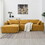 111.5*72"Minimalist Style Modular Sectional Sofa,Wrinkle-resistant Chenille Couch Set,L-Shaped Sleeper Sofa Bed for Living Room,2 PIC Free Combination,No assembly Require,3 Colors N723S9587F