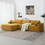 111.5*72"Minimalist Style Modular Sectional Sofa,Wrinkle-resistant Chenille Couch Set,L-Shaped Sleeper Sofa Bed for Living Room,2 PIC Free Combination,No assembly Require,3 Colors N723S9587F