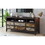 U-Can Retro Distressed Wooden TV Stand for TVs up to 65 inches, Entertainment Center Media Console with 6 Drawers and 3 Shelves for Living room, Brown N724P176487D