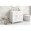 36" Bathroom Vanity with Sink Top, Bathroom Vanity Cabinet with Two Doors and Three Drawers, Solid Wood, MDF Boards,One Package, White N725P198316K