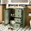 N729P183679F Green+Solid Wood+MDF+Glass+Bathroom