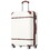 Hardshell Luggage with TSA lock, 24" Expandable Lightweight Suitcase with Spinner Wheels, Single Vintage Luggage,White N732P171621K