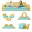 10PCS Kids Couch for Playroom, Baby Climbing and Crawl Foam Play Set, Foam Climbing Blocks Convertible Sofa,Kids Play Couch, Indoor Climbing Structure for Toddlers, Infant, Kids, Pre-school