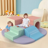 9-Piece Soft Foam Climbing Blocks for Toddlers, Baby Foam Climber Toys, Crawl and Climb Foam Play Set for Kids Indoor Gym, Soft Foam Toys for Toddlers Crawling and Sliding P-N739S000001F