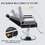 Premium Reclining barber Chair Salon Chair for Hair Stylist with Heavy Duty Hydraulic Pump, 360&#176; Rotation, Tattoo Chair Shampoo Beauty Salon Equipment, Max Load Weight 400 lbs, Black N753P181908B