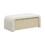 Upholstered Ottoman with Drawer, White N757P303234W