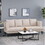 Mirod Comfy 3-seat Sofa with Tufted Back and Arm, Modern for Living Room N760S0000004A