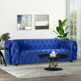 Mirod Comfy Tufted Sofa with Wooden Legs, for Living Room