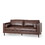 Mirod Comfy 3-seat Sofa with Wooden Legs, PU, for Living Room and Study