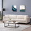 Mirod Comfy 3-Seat Sofa with Wooden Legs, Modern Style for Living Room and Study N760S0000017A