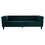 3-Seater Sofa, Upholstered Tufted Coach, Velvet Sofa, Green N765P165496
