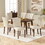 Dining Chairs Set of 2, Upholstered Kitchen & Dining Room Chairs(Cream) N768P176660C