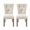 Dining Chairs Set of 2, Upholstered Kitchen & Dining Room Chairs(Cream) N768P176660C