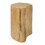 2-in-1 Irregular MGO End Table, Split Design, Small Space Friendly,Indoor Outdoor Use,Natural Color N770P284171N