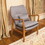 Club Chair, Wood Frame Club Chair, Grey N821P201341