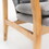 Club Chair, Wood Frame Club Chair, Grey N821P201341