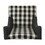 Toddman Hi-Back Club Chair, High-Back Fabric Club Chair, Black Checkerboard And Dark Charcoal 28D X 33W X 38H Inch N821P201347