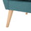 Club Chair, Mid-Century Modern Fabric Club Chair, Dark Teal / Natural N821P201419