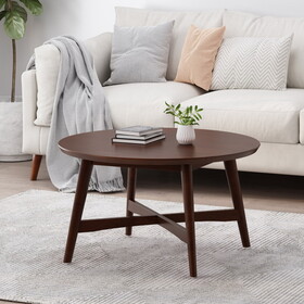 Round Coffee Table With X-Cross Base N825P201227