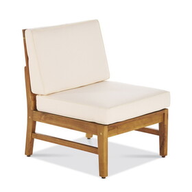 Perla Armless Chair, Cream N826P201325