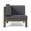 Brava X-Back Left Corner Bench, Dark Grey N826P201327