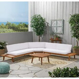 Hillcrest V Shaped 4-Piece Sofa Set-White N826S00002