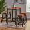 Pomeroy S/4 Caf&#201; Table/Bench Set N835P201197