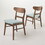 2 Pieces Dining Chairs, Solid Wood, Mint N838P203107