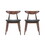 2 Pieces Dining Chairs, Solid Wood, Charcoal N838P203202