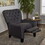 Modern Dark Grey Fabric Push Back Recliner N840P202222