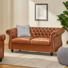 Loveseat Sofa, Light Brown N841P203518