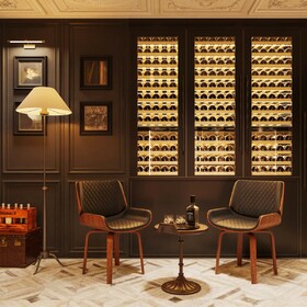 Mid-Century Modern Dining Chair - 360° Swivel(set of 2), PU Leather Upholstery, Ergonomic Design for Kitchen, Office & Dining Room