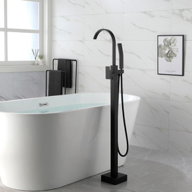 Single Handle Floor Mounted Clawfoot Tub Faucet with Hand Shower Nk0860